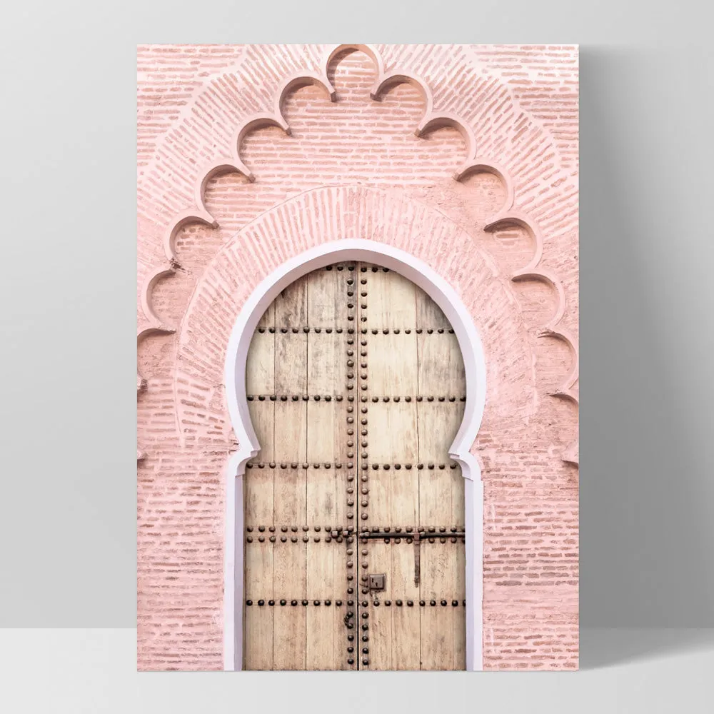 Blushing Arch Doorway Marrakech - Art Print