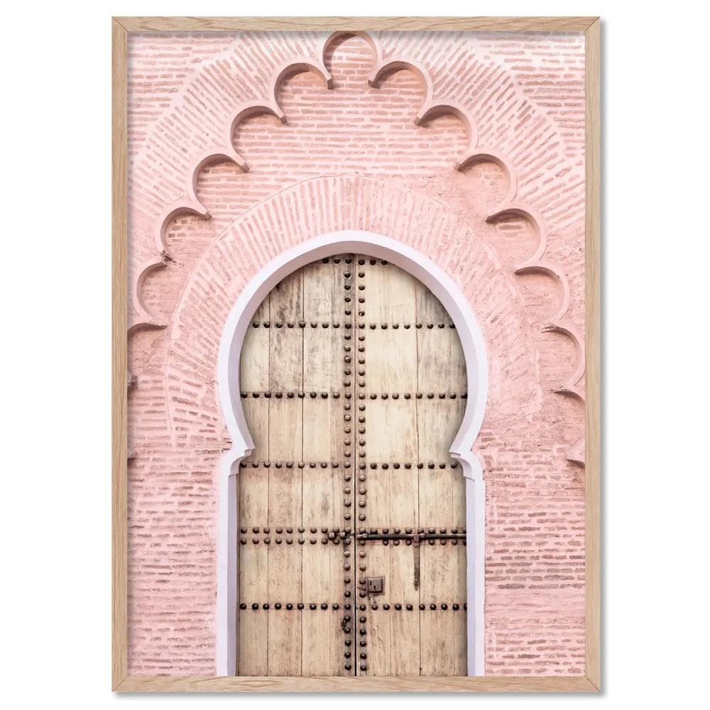 Blushing Arch Doorway Marrakech - Art Print