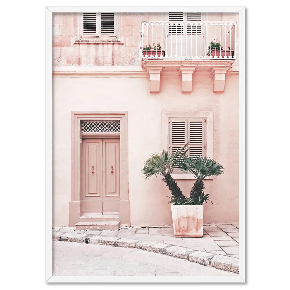 Boho Blush Terrace - Art Print