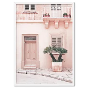 Boho Blush Terrace - Art Print