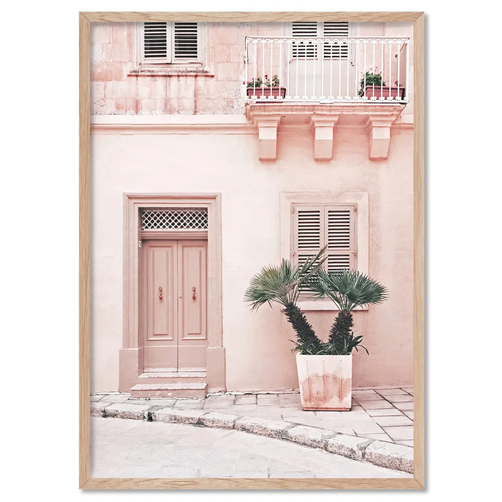 Boho Blush Terrace - Art Print