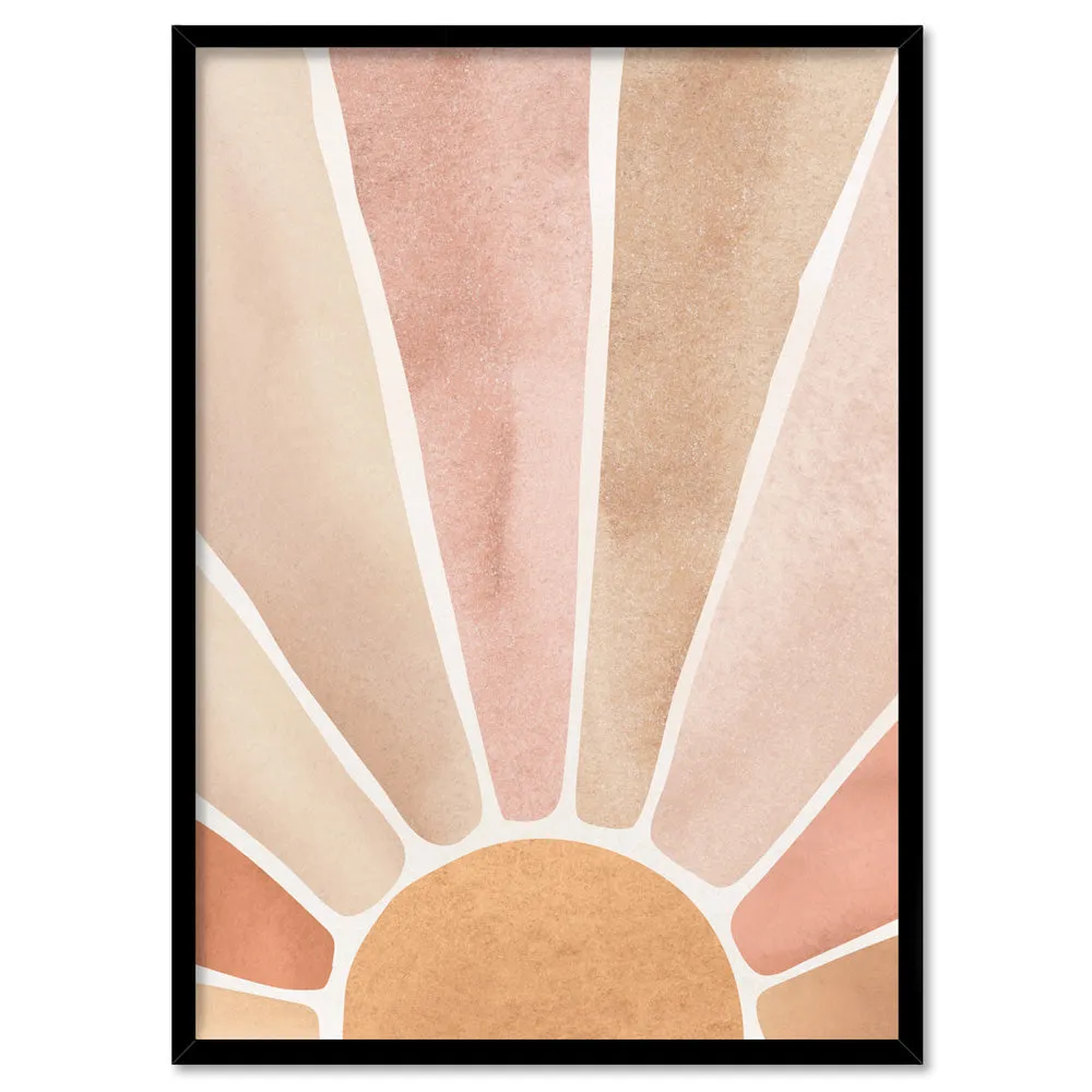 Boho Sunrise in Watercolour II - Art Print