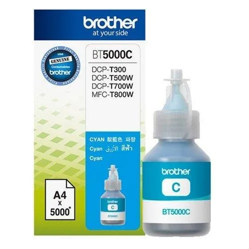 Brother BT5000 & BT6000BK Genuine Ink Bottles colour For Brother T300,T500,T700W,T800W Printers