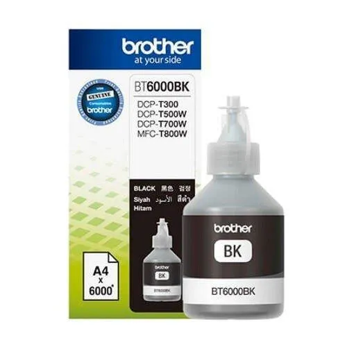 Brother BT5000 & BT6000BK Genuine Ink Bottles colour For Brother T300,T500,T700W,T800W Printers