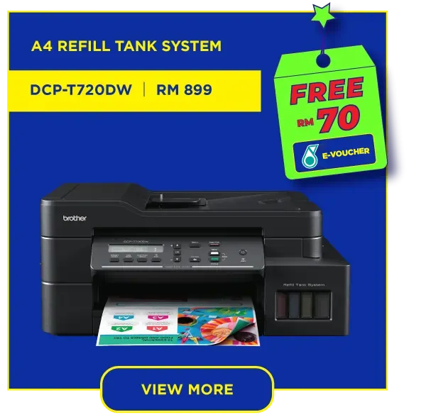 Brother DCP-T720DW / Brother MFC-T920DW All-in-One Wireless Inkjet Printer with Double Sided Print Replace T710W T910DW