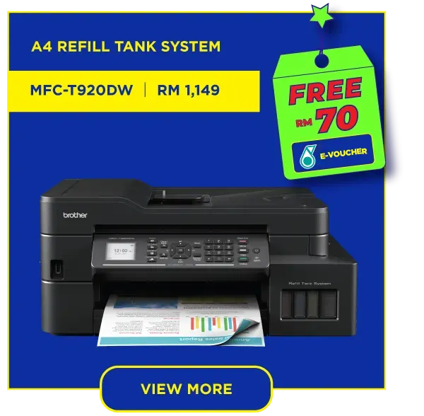 Brother DCP-T720DW / Brother MFC-T920DW All-in-One Wireless Inkjet Printer with Double Sided Print Replace T710W T910DW