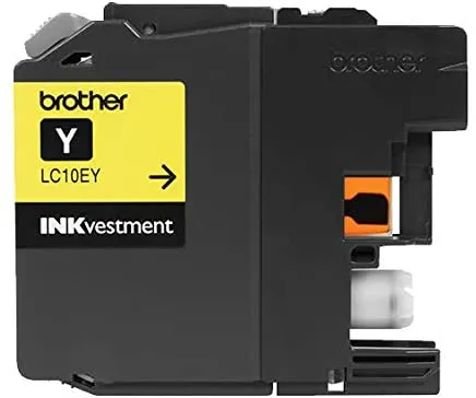 Brother Genuine INKvestment Super High-Yield Yellow Ink Cartridge, 1200 Pages - LC10EY