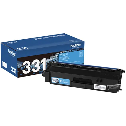 Brother Genuine Standard-yield Cyan Toner Cartridge, 1500 Pages - TN331C
