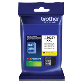 Brother INKvestment Super High-Yield Yellow Ink Cartridge, 1,500 Pages - LC3029Y