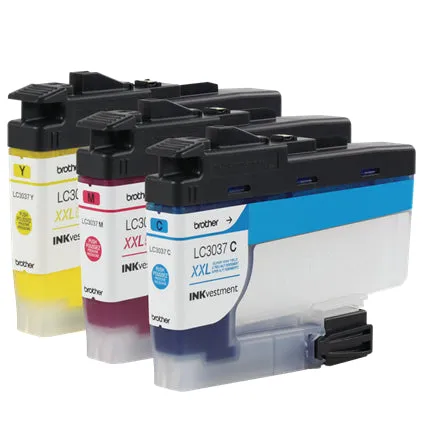 Brother INKvestment Tank Super High-Yield 3-pack Color Ink Cartridges, C/M/Y, 1500 Pages - LC30373PKS