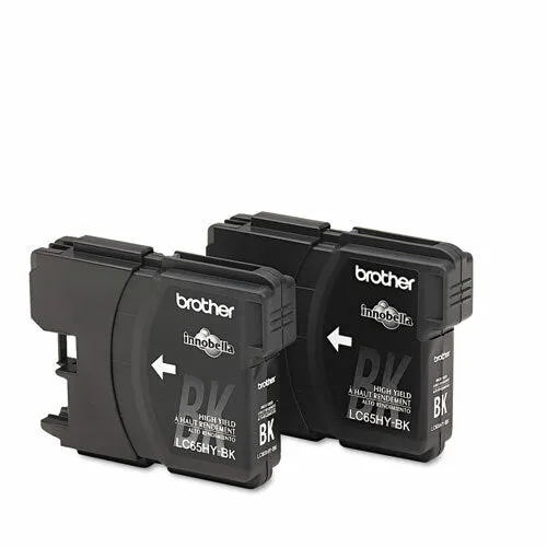 Brother Innobella High Yield 2-Pack Black Ink Cartridges, 1800 Pages - LC652PKS