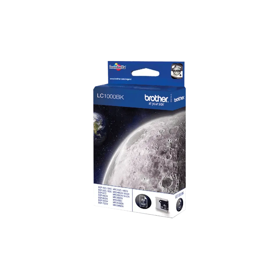 Brother LC1000BK Genuine Inkjet Cartridge - Black | SBRO0445