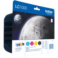 Brother LC1000VALBP High Yield Ink Cartridge - Pack of 4 | SBRO0454