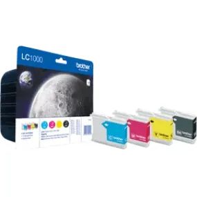 Brother LC1000VALBP High Yield Ink Cartridge - Pack of 4 | SBRO0454