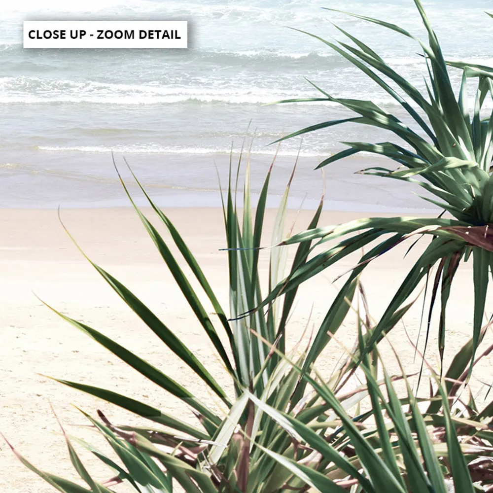 Byron Wategos Beach Palm View - Art Print