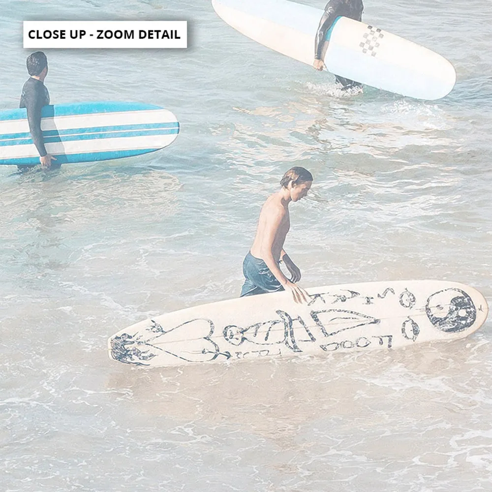 California Pastels / Into the Surf - Art Print