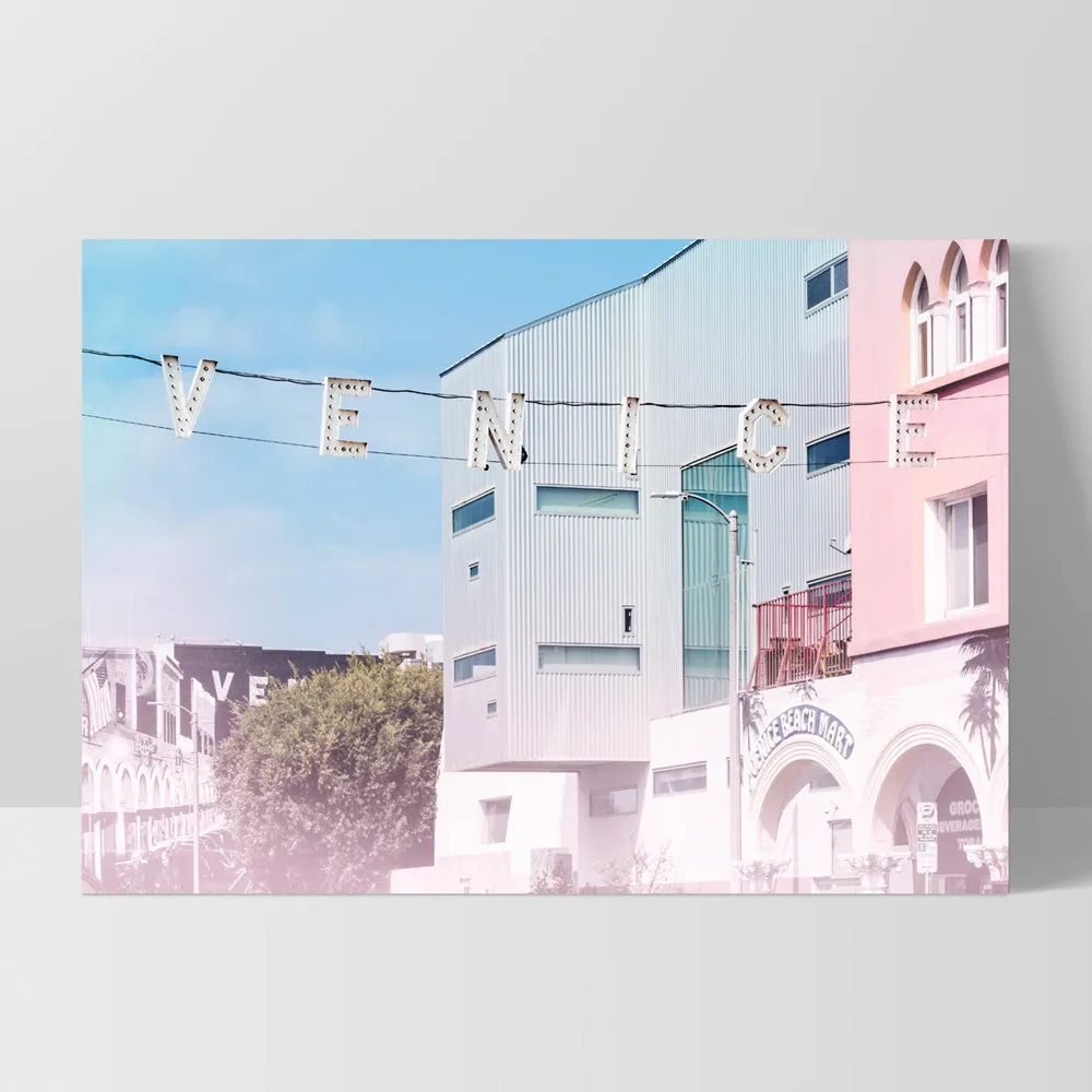 California Pastels / Venice Beach Sign - Art Print