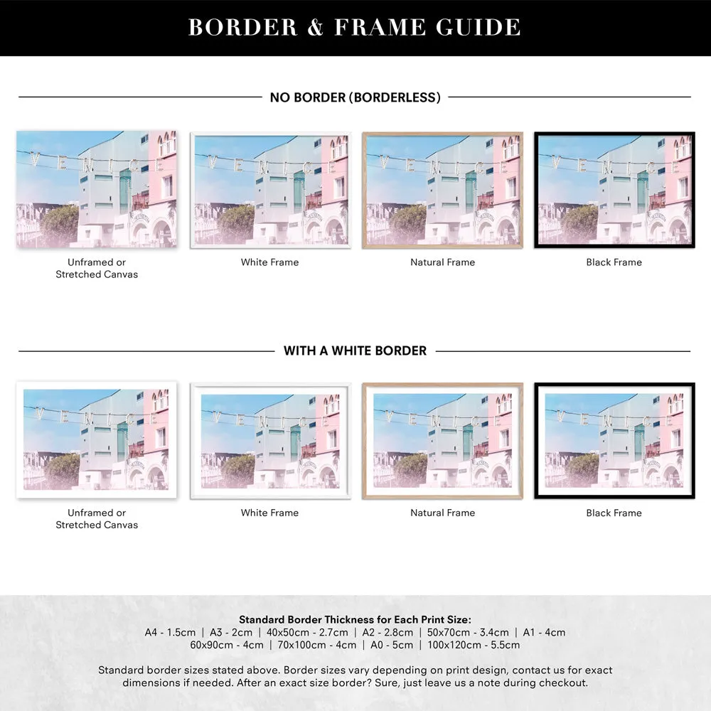 California Pastels / Venice Beach Sign - Art Print