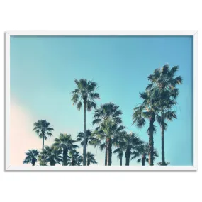 California Tropical Palms Landscape - Art Print