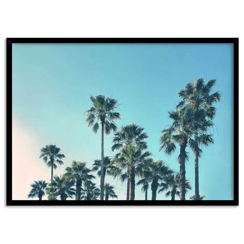 California Tropical Palms Landscape - Art Print