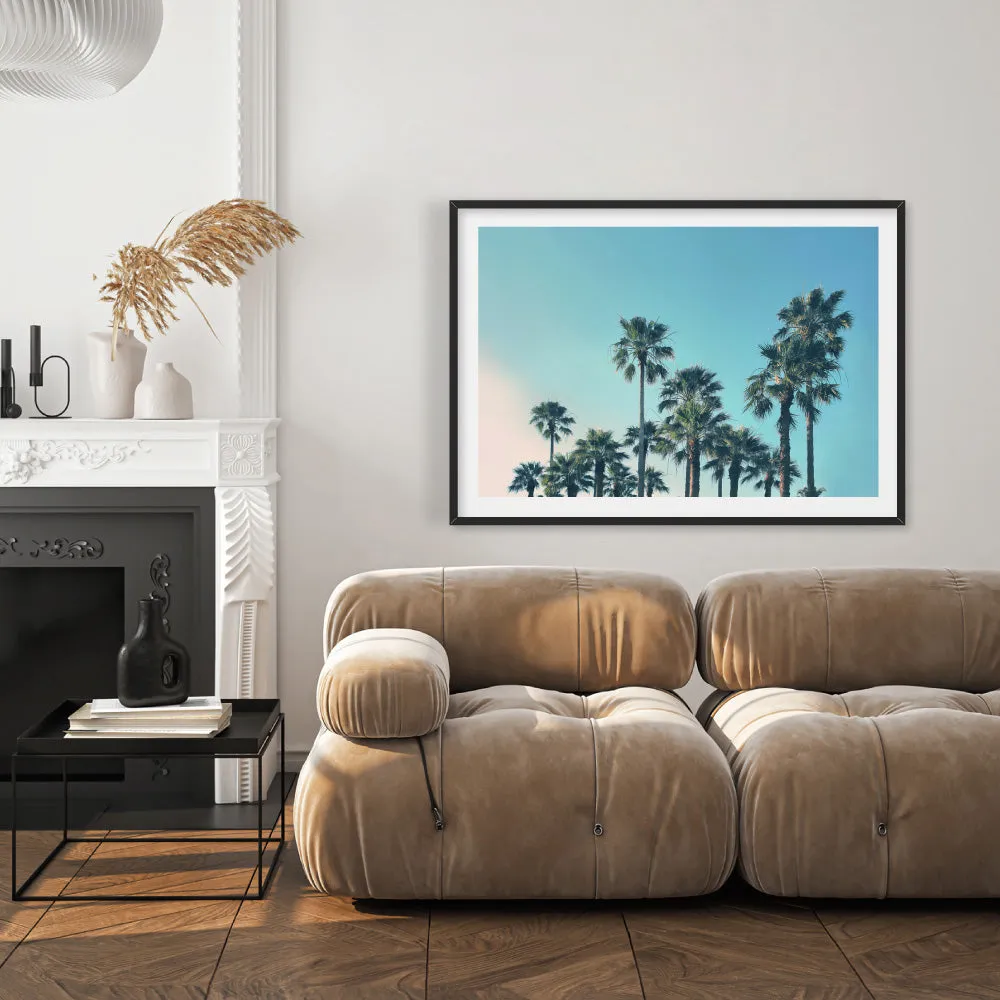 California Tropical Palms Landscape - Art Print