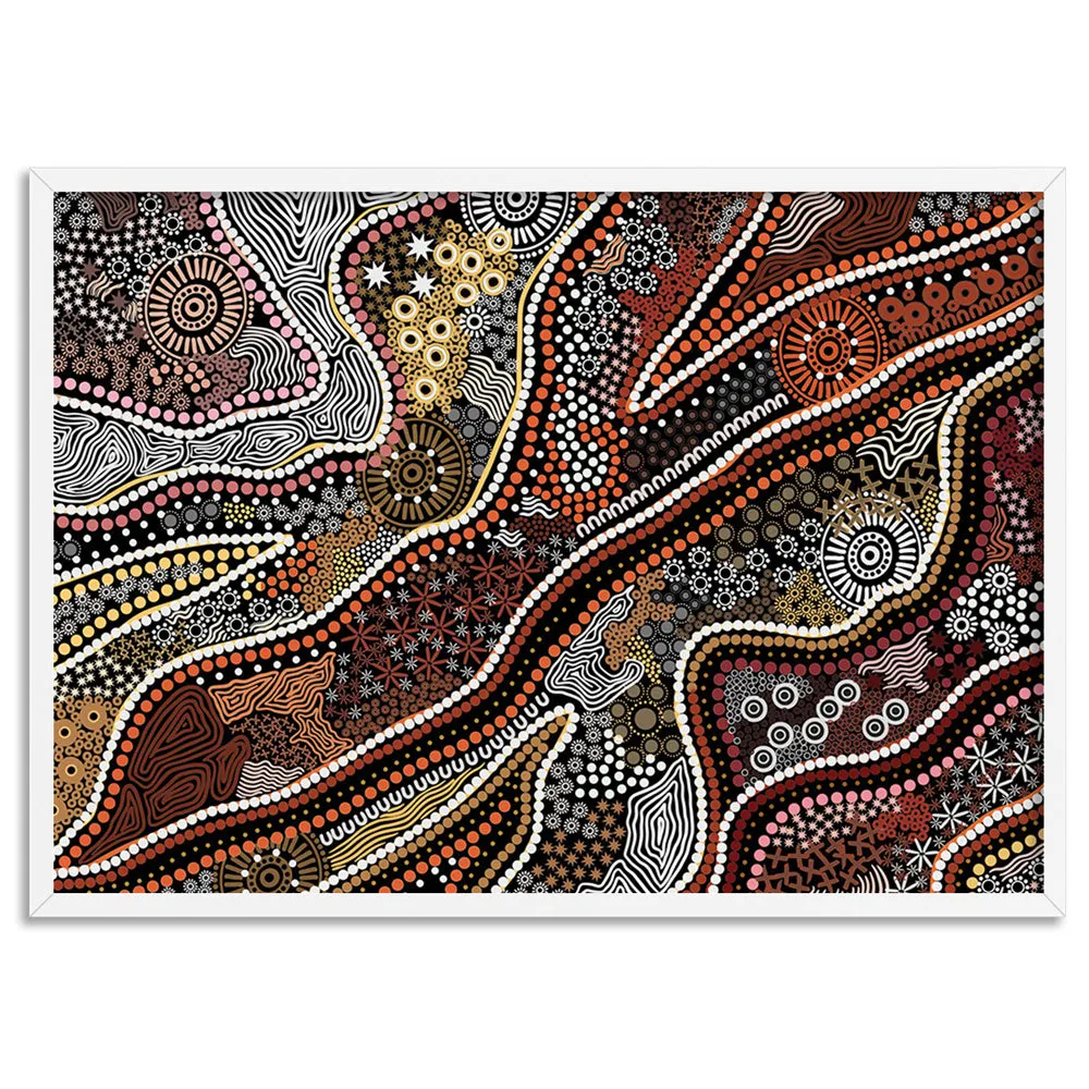 Canobie Dry Season Earth in Landscape - Art Print by Leah Cummins