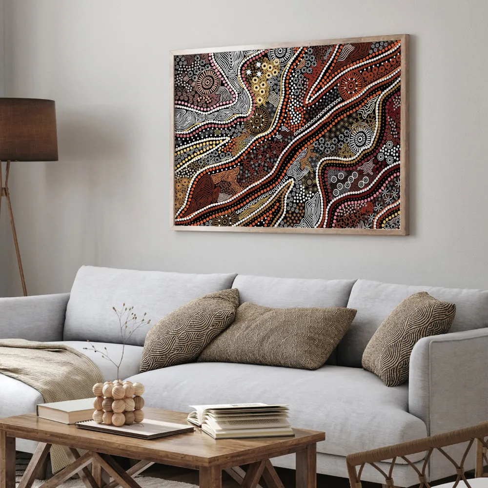 Canobie Dry Season Earth in Landscape - Art Print by Leah Cummins