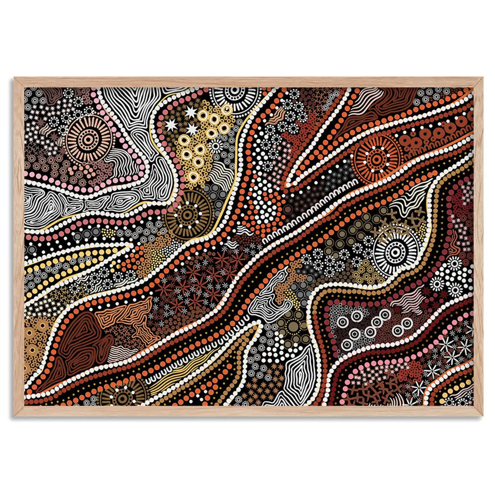 Canobie Dry Season Earth in Landscape - Art Print by Leah Cummins