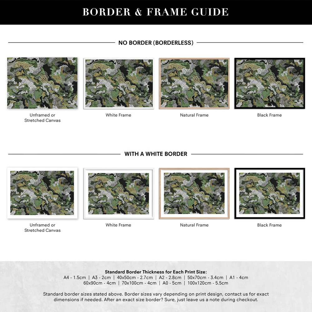 Canobie Dry Season Greens in Landscape - Art Print by Leah Cummins