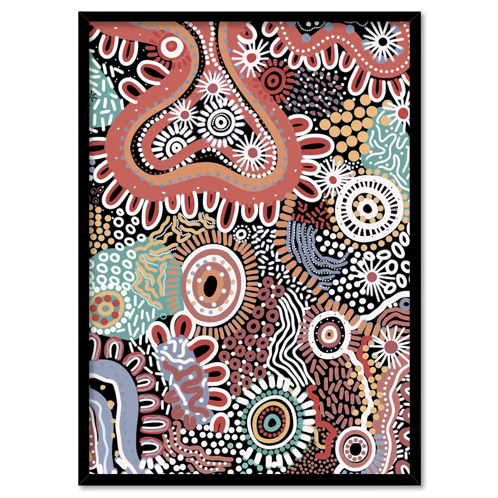 Canobie Dry Season Multicolour II - Art Print by Leah Cummins