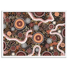 Canobie Dry Season Ochre in Landscape - Art Print by Leah Cummins