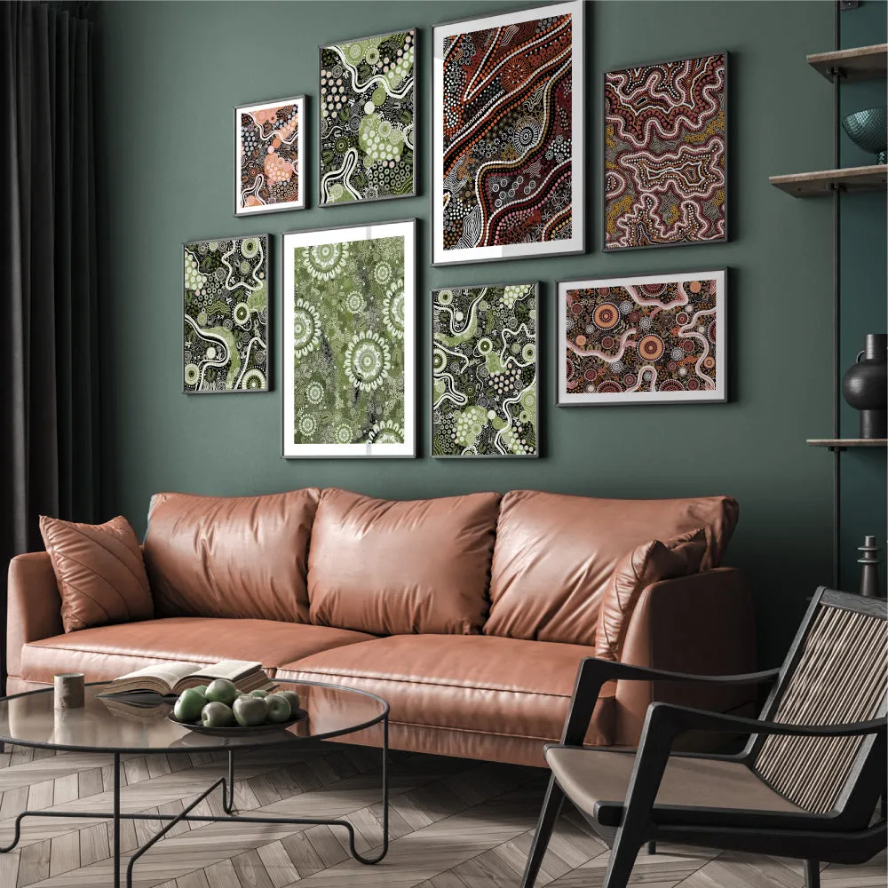 Canobie Dry Season Ochre in Landscape - Art Print by Leah Cummins