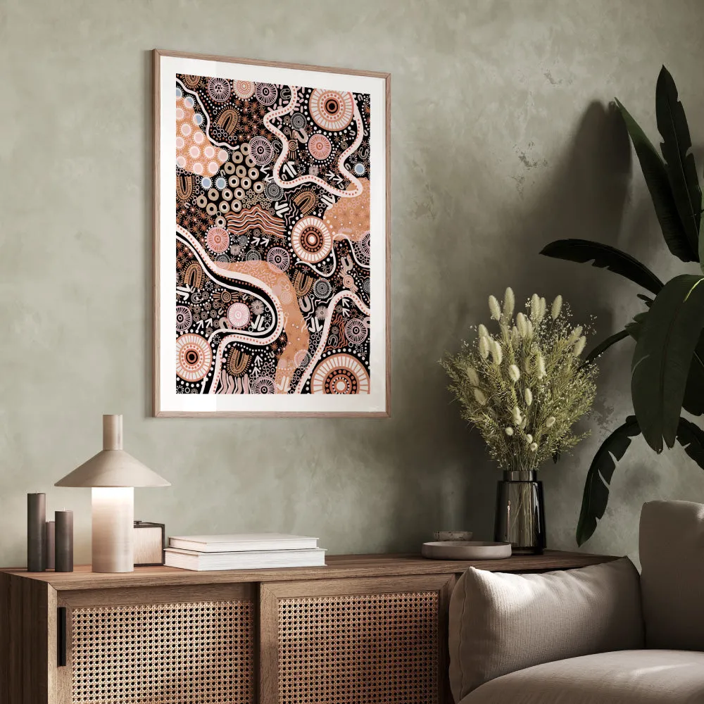 Canobie Dry Season Orange I - Art Print by Leah Cummins