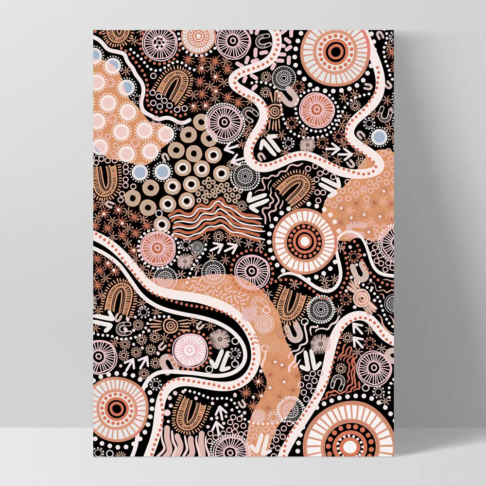 Canobie Dry Season Orange I - Art Print by Leah Cummins