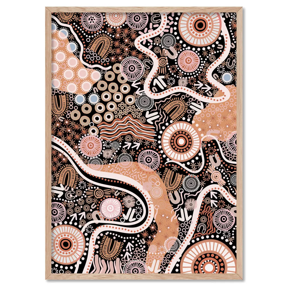 Canobie Dry Season Orange I - Art Print by Leah Cummins