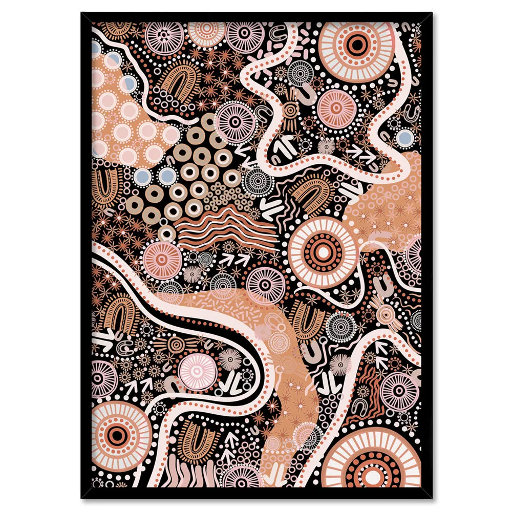 Canobie Dry Season Orange I - Art Print by Leah Cummins
