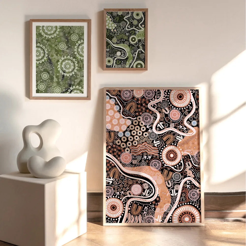 Canobie Dry Season Orange I - Art Print by Leah Cummins