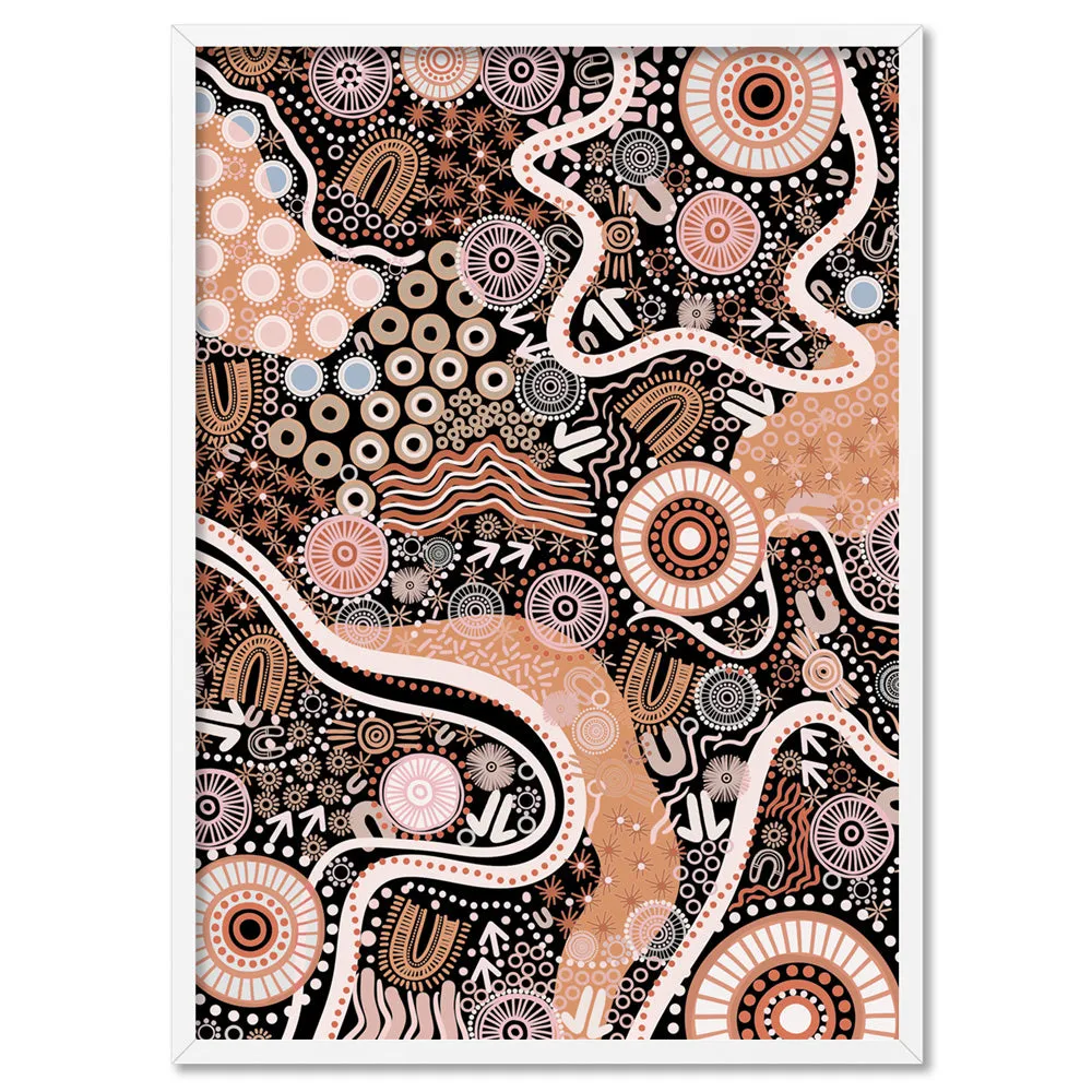 Canobie Dry Season Orange I - Art Print by Leah Cummins