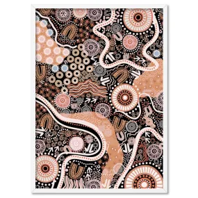 Canobie Dry Season Orange I - Art Print by Leah Cummins
