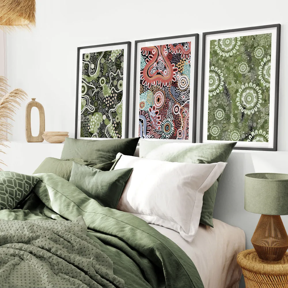 Canobie Dry Season Sage Green in Landscape - Art Print by Leah Cummins