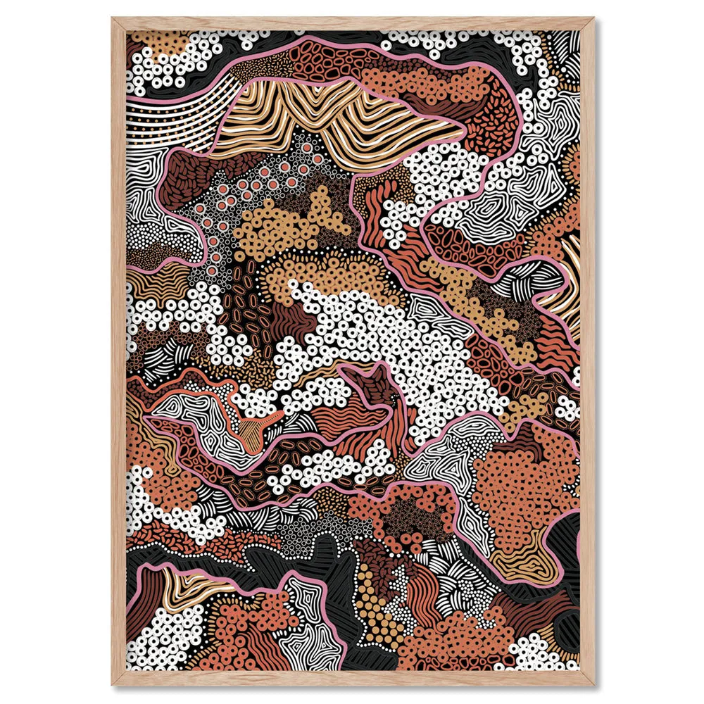 Canobie Dry Season Terracotta I - Art Print by Leah Cummins