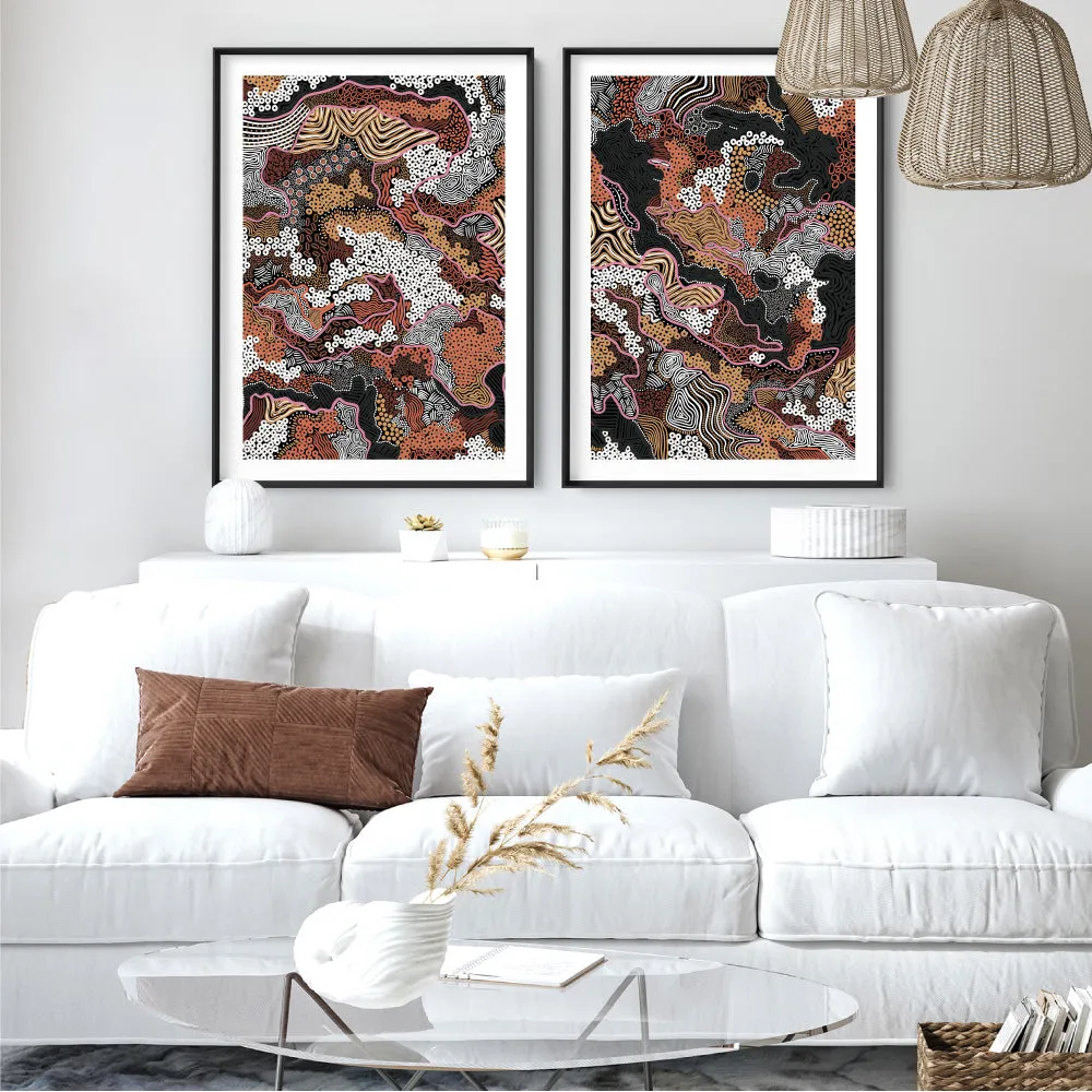 Canobie Dry Season Terracotta I - Art Print by Leah Cummins