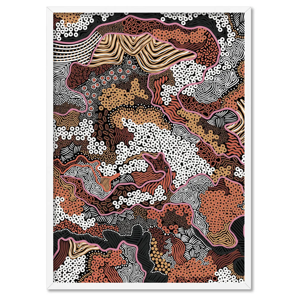 Canobie Dry Season Terracotta I - Art Print by Leah Cummins
