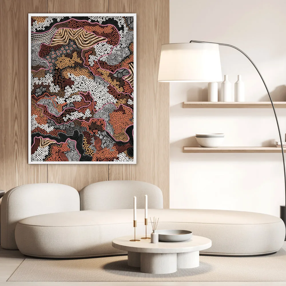 Canobie Dry Season Terracotta I - Art Print by Leah Cummins