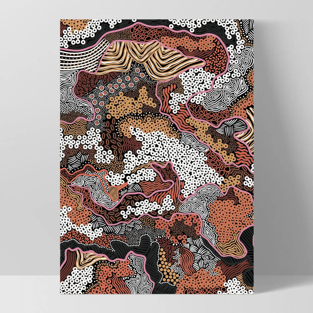 Canobie Dry Season Terracotta I - Art Print by Leah Cummins