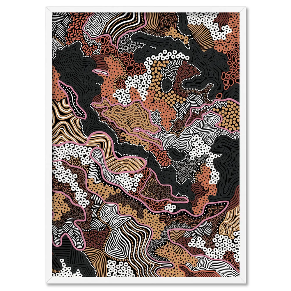 Canobie Dry Season Terracotta II - Art Print by Leah Cummins