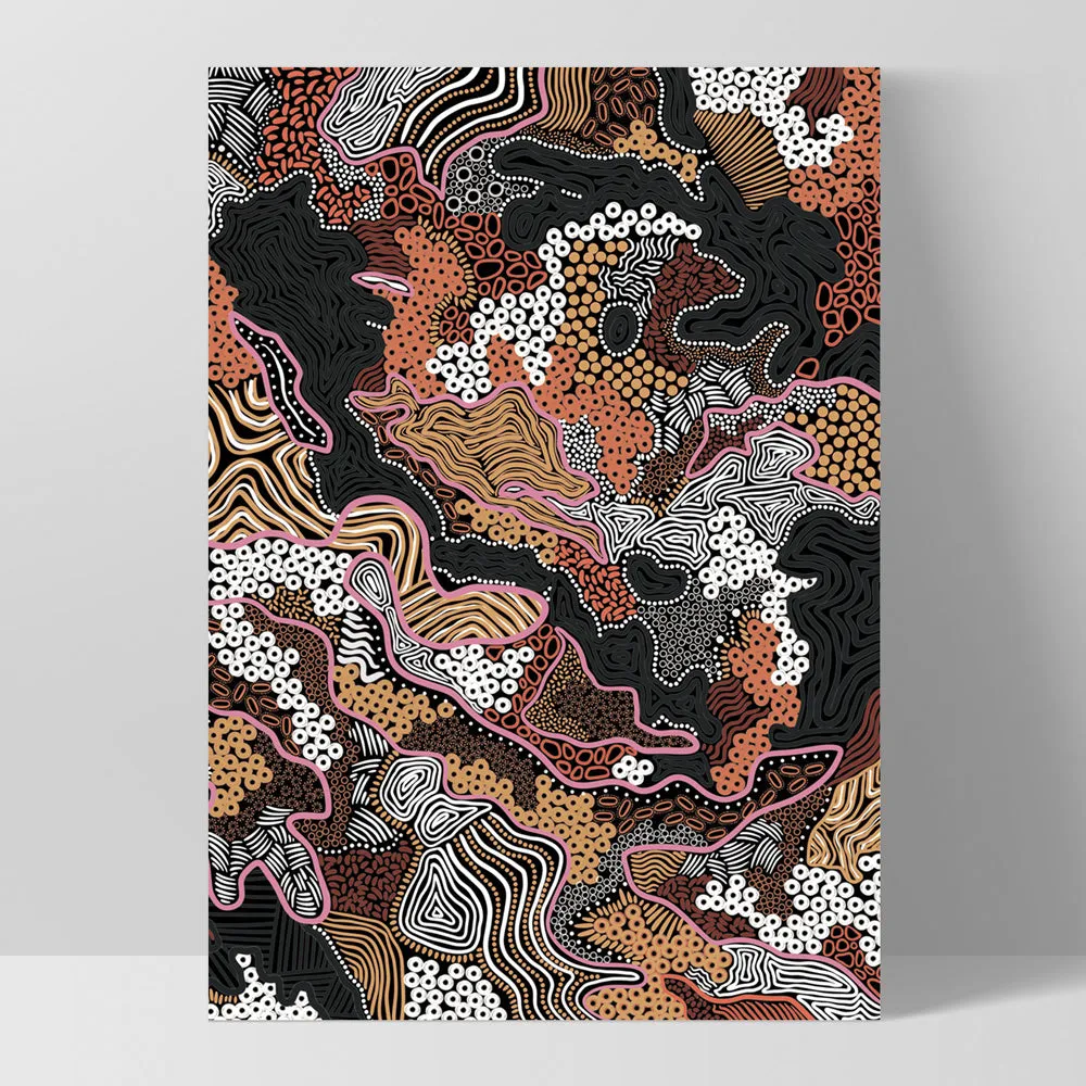 Canobie Dry Season Terracotta II - Art Print by Leah Cummins