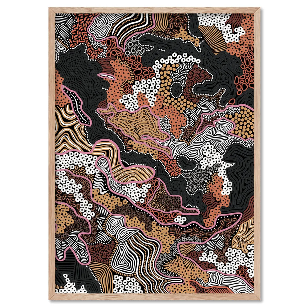 Canobie Dry Season Terracotta II - Art Print by Leah Cummins