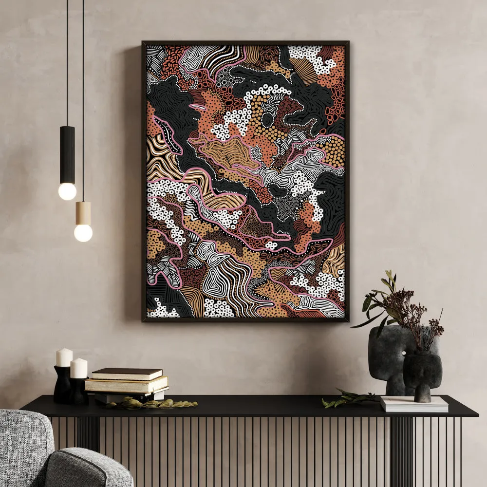Canobie Dry Season Terracotta II - Art Print by Leah Cummins