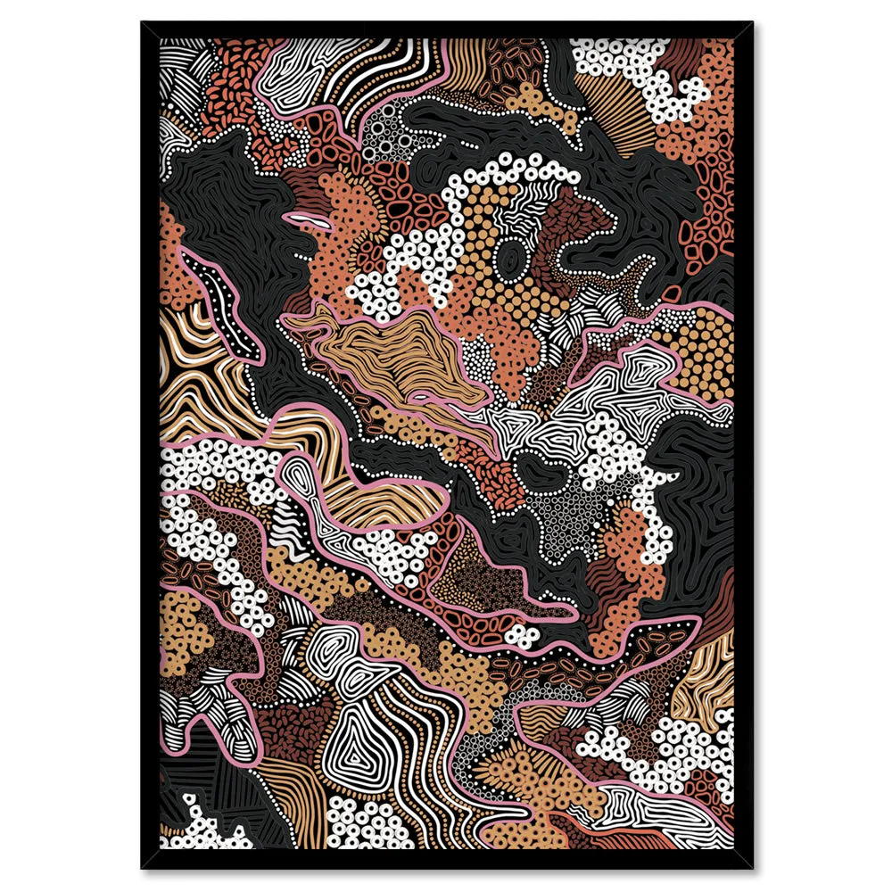 Canobie Dry Season Terracotta II - Art Print by Leah Cummins